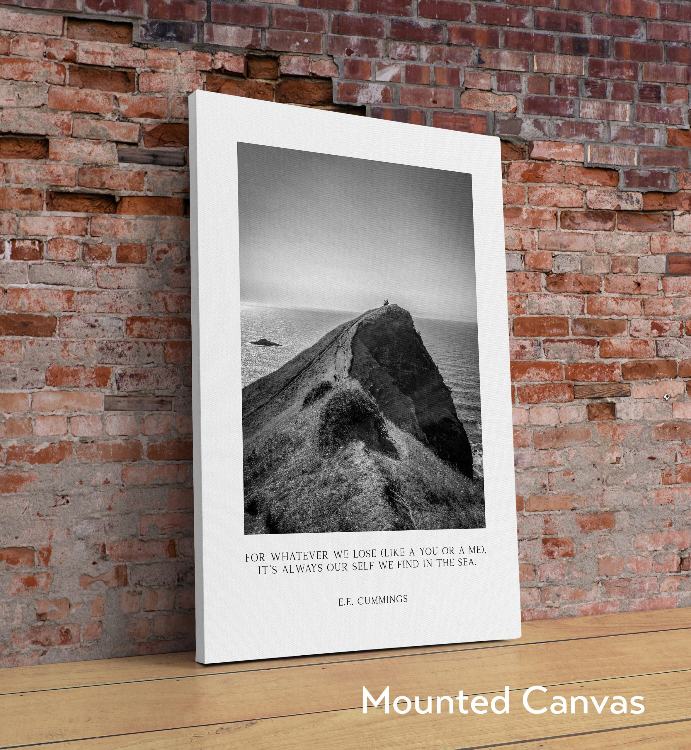 For whatever we lose (like a you or a me) ... ourselves we find in the sea. – e.e. cummings - Art Print - God's Thumb - Lincoln City Oregon - Image 2