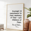 Mark Twain Quote - Courage is resistance to fear, mastery of fear-not absence of fear. Art Print - Inspirational - Encouragement