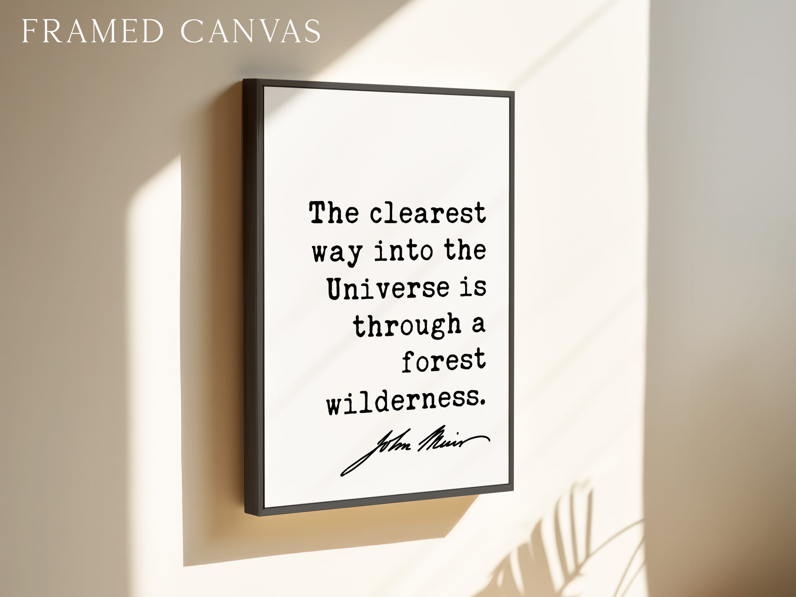 Nature Wall Art: The Clearest Way Into The Universe - John Muir Quote - Image 3