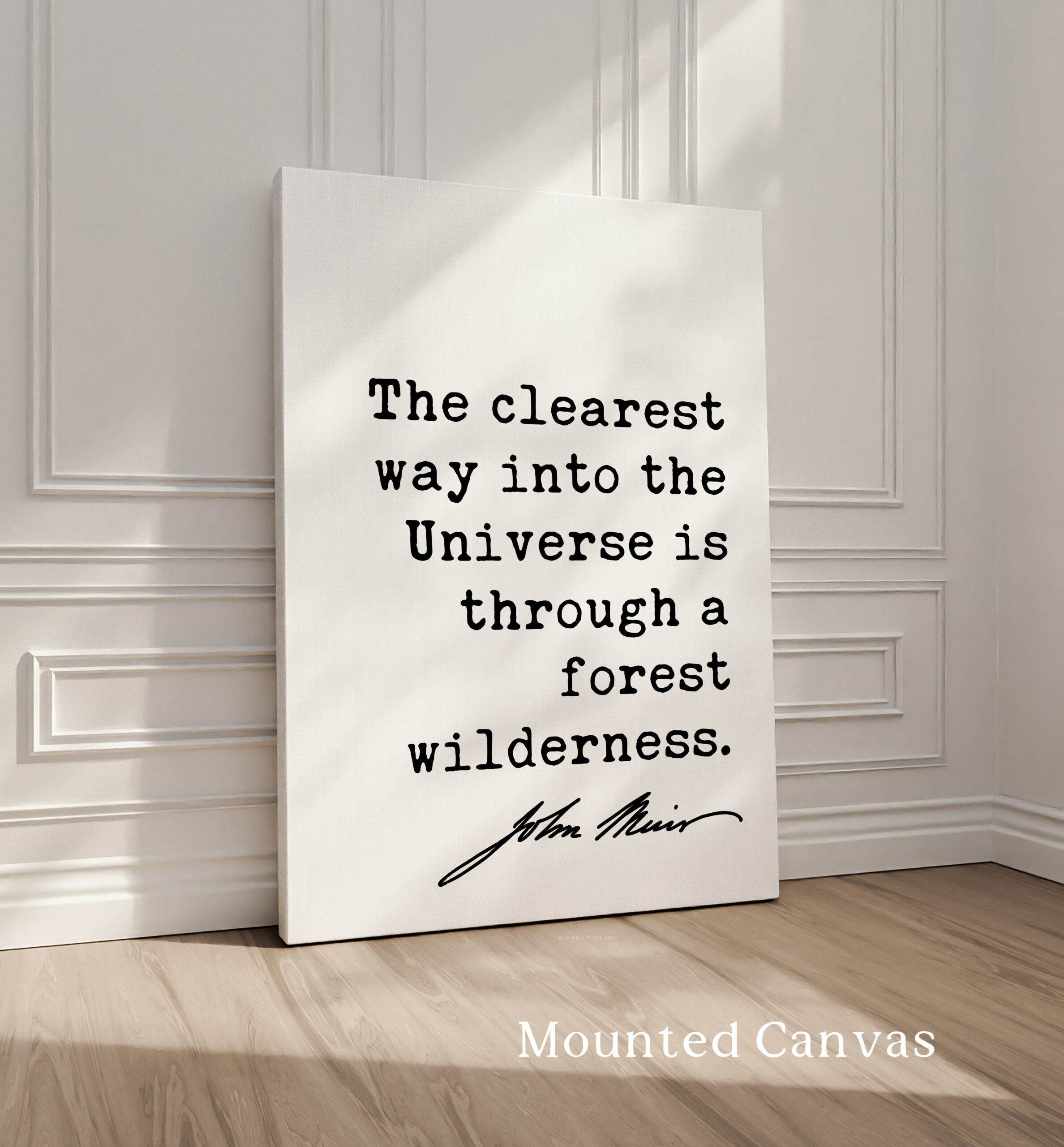 Nature Wall Art: The Clearest Way Into The Universe - John Muir Quote - Image 2