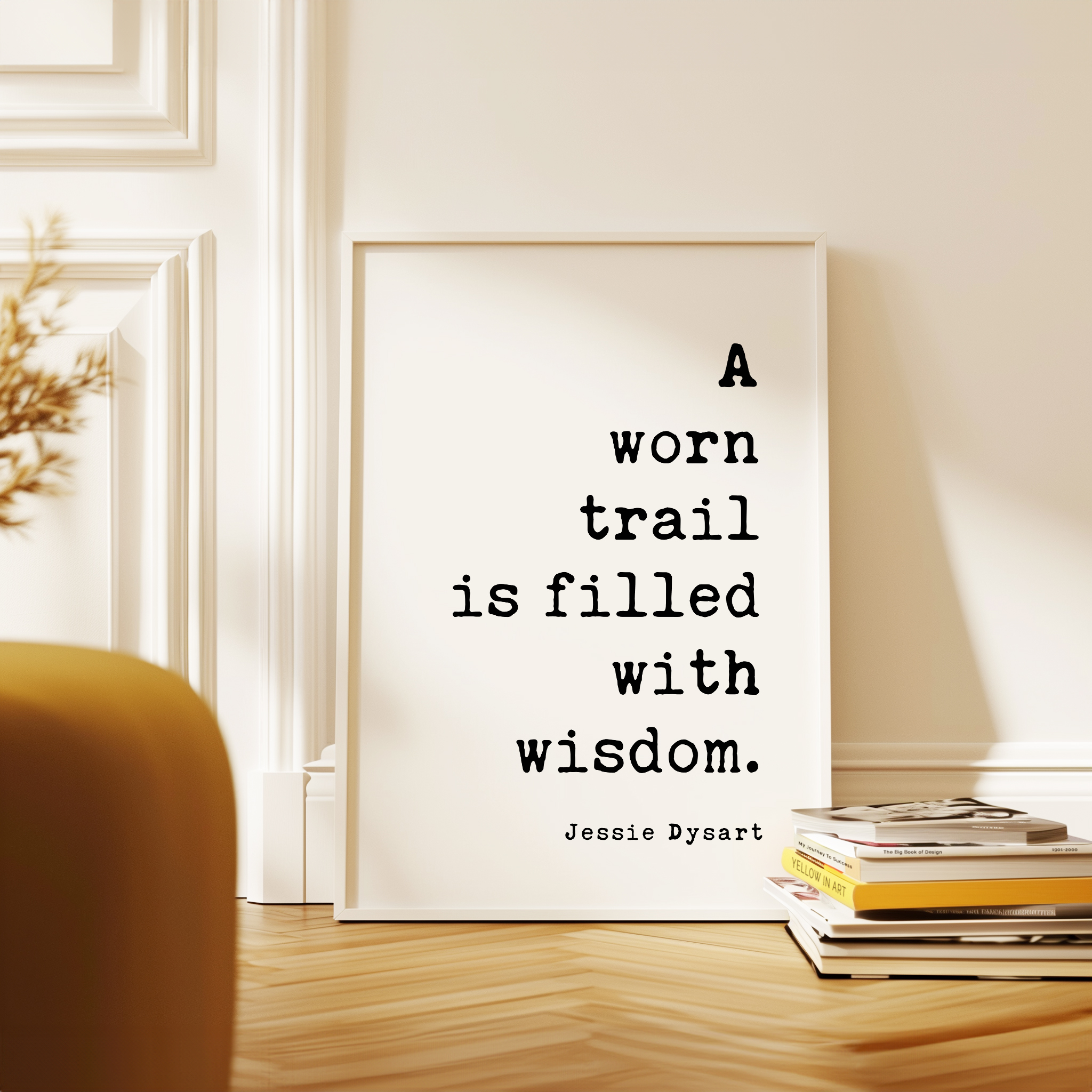 Hiking Quote Wall Art, A Worn Trail Is Filled With Wisdom, Original Jessie Dysart Print - Image 10