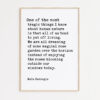 One of the most tragic things I know about human nature is that all of us tend to put off living... Dale Carnegie Quote Typography Art Print