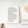 C.S Lewis Quote Of all tyrannies, a tyranny sincerely exercised for the good of its victims. Low Profile Mounted Canvas Typography Art Print