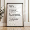 after five Poem by e.e. cummings Typography Art Print