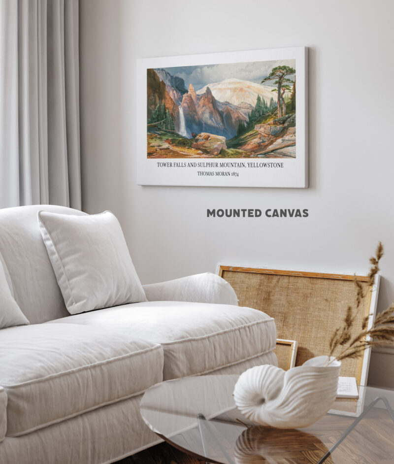 Tower Falls and Sulphur Mountain, Yellowstone by Thomas Moran 1874 Art Print - Image 2