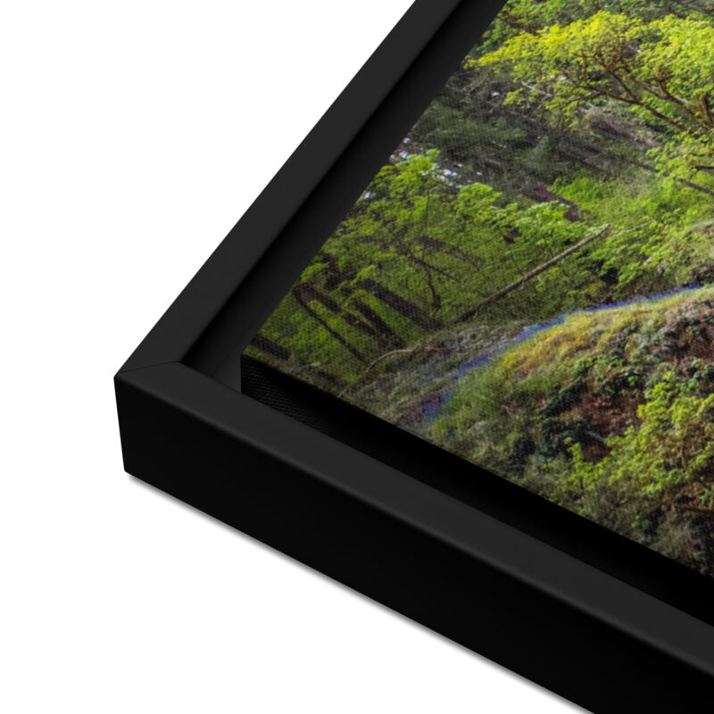 Lower South Falls at Silver Falls State Park, Oregon - Framed Canvas Art Print - Image 3