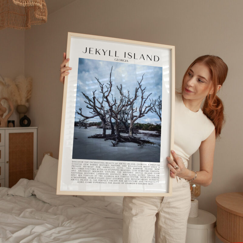 Jekyll Island, Georgia Typography Art Print • Driftwood Beach • Photo • Travel - Image 3