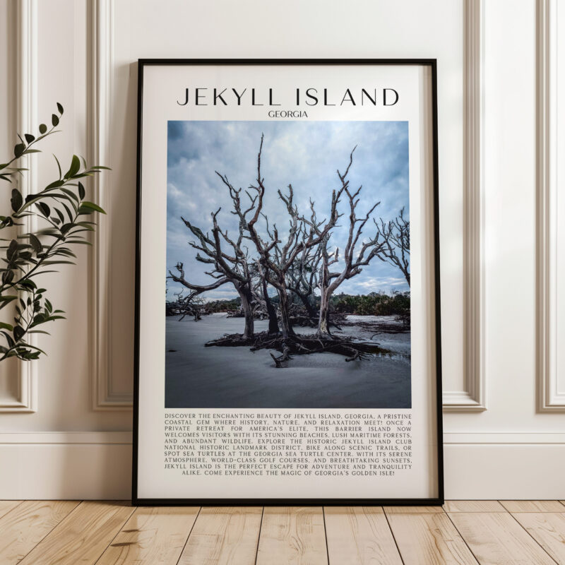 Jekyll Island, Georgia Typography Art Print • Driftwood Beach • Photo • Travel - Image 4