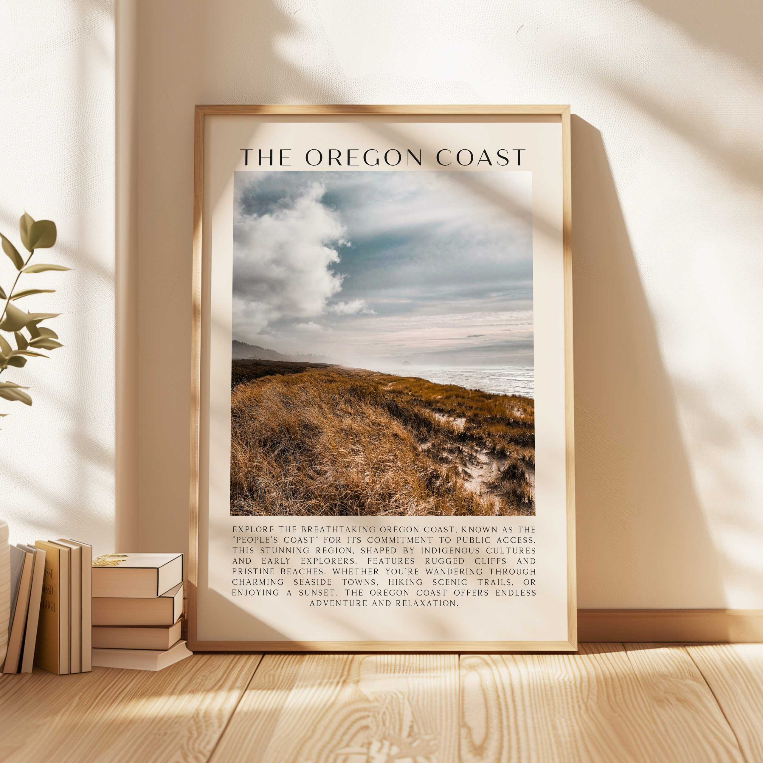 The Oregon Coast Typography Art Print • Sitka Sedge • Cape Kiwanda • Photo • Travel • The People's Coast - Image 4