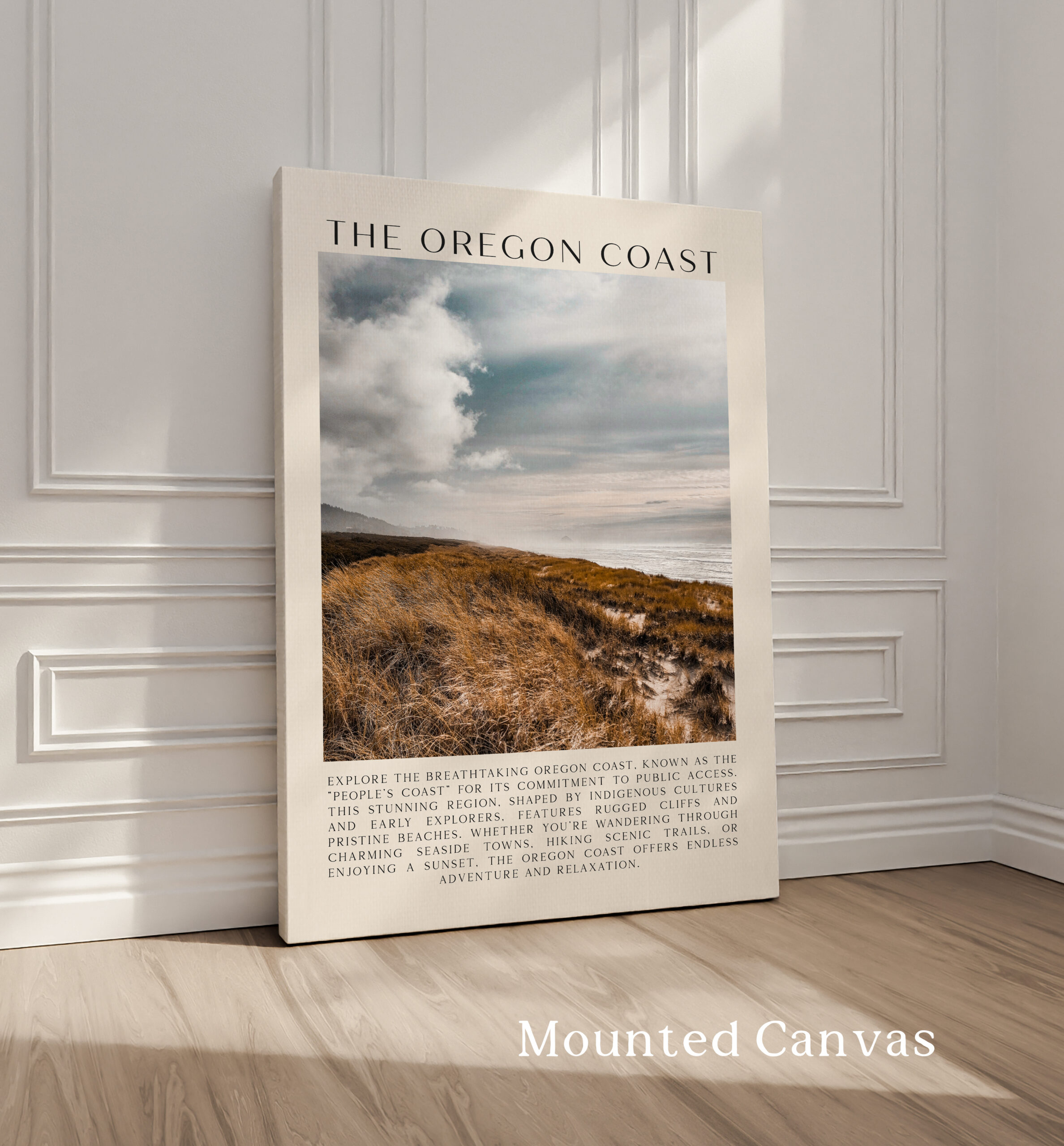 The Oregon Coast Typography Art Print • Sitka Sedge • Cape Kiwanda • Photo • Travel • The People's Coast - Image 2