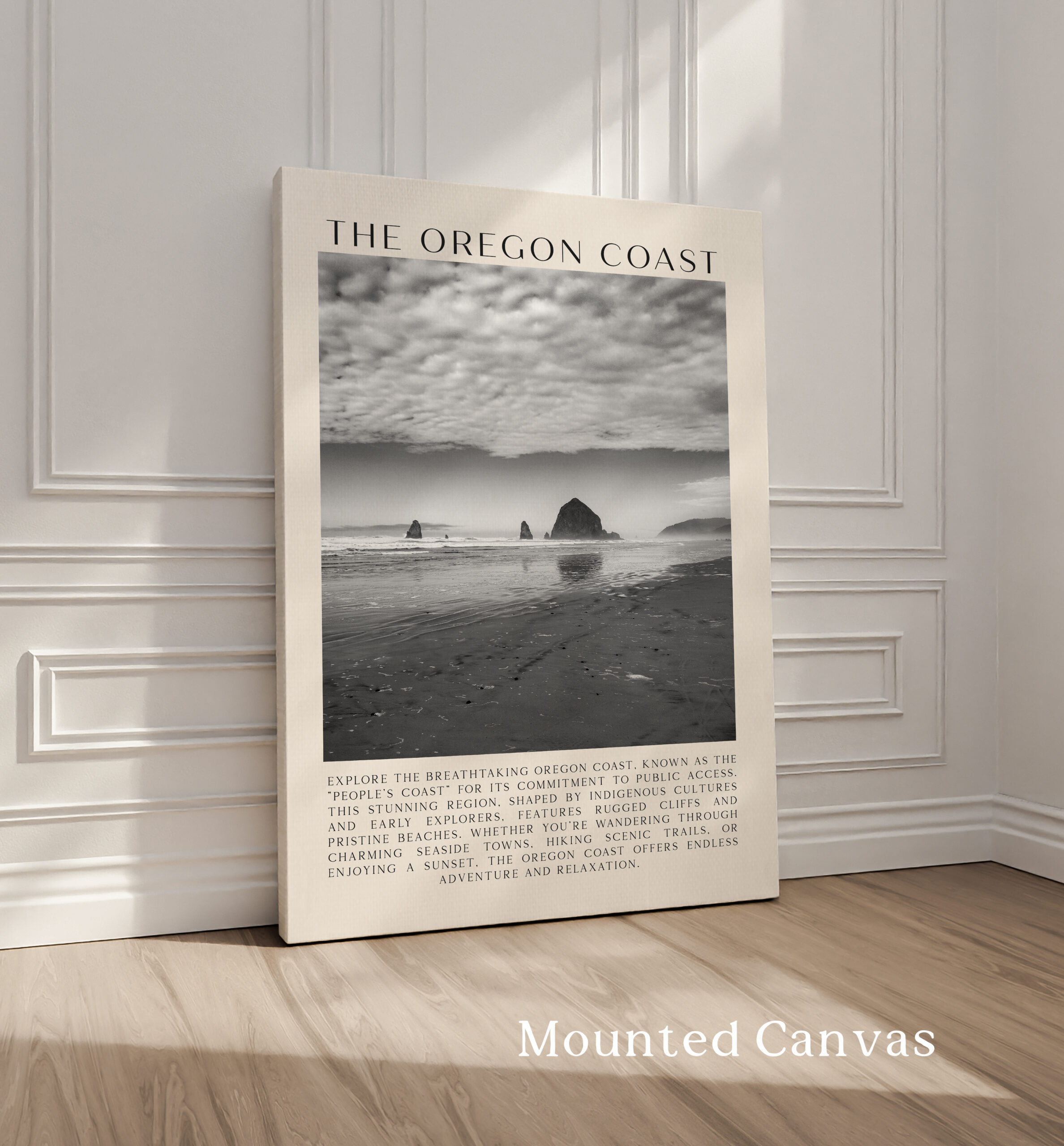 The Oregon Coast Typography Art Print • Cannon Beach • Photo • Travel • The People's Coast - Image 2