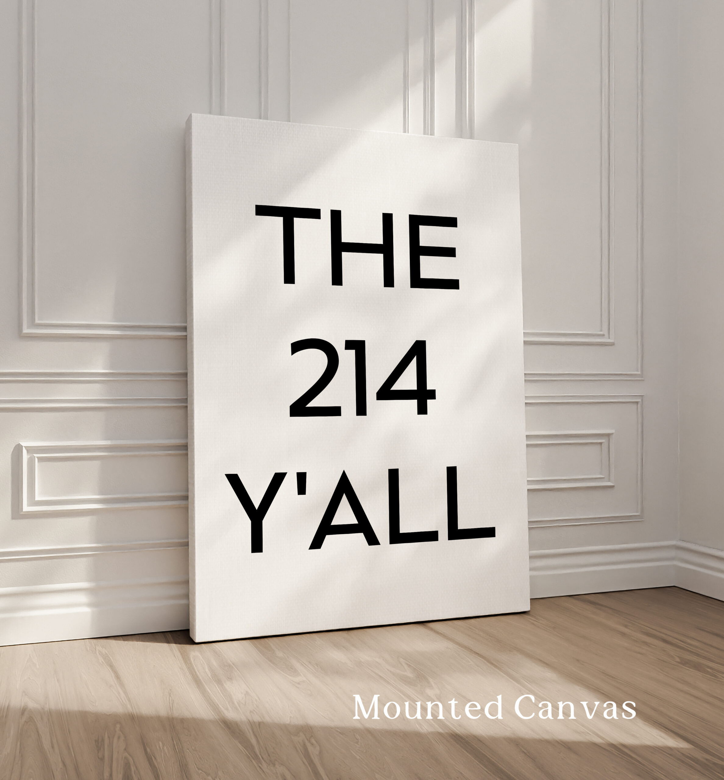 The 214 Y'all Minimalist Art Print • Dallas, Texas • Original Area Code • History • Culture - Image 2