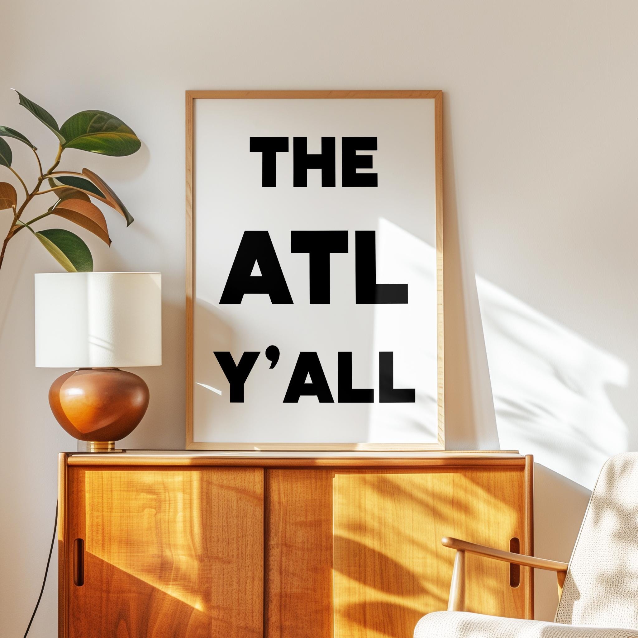 The ATL Y'all Minimalist Typography Art Print • Atlanta, Georgia - Image 8