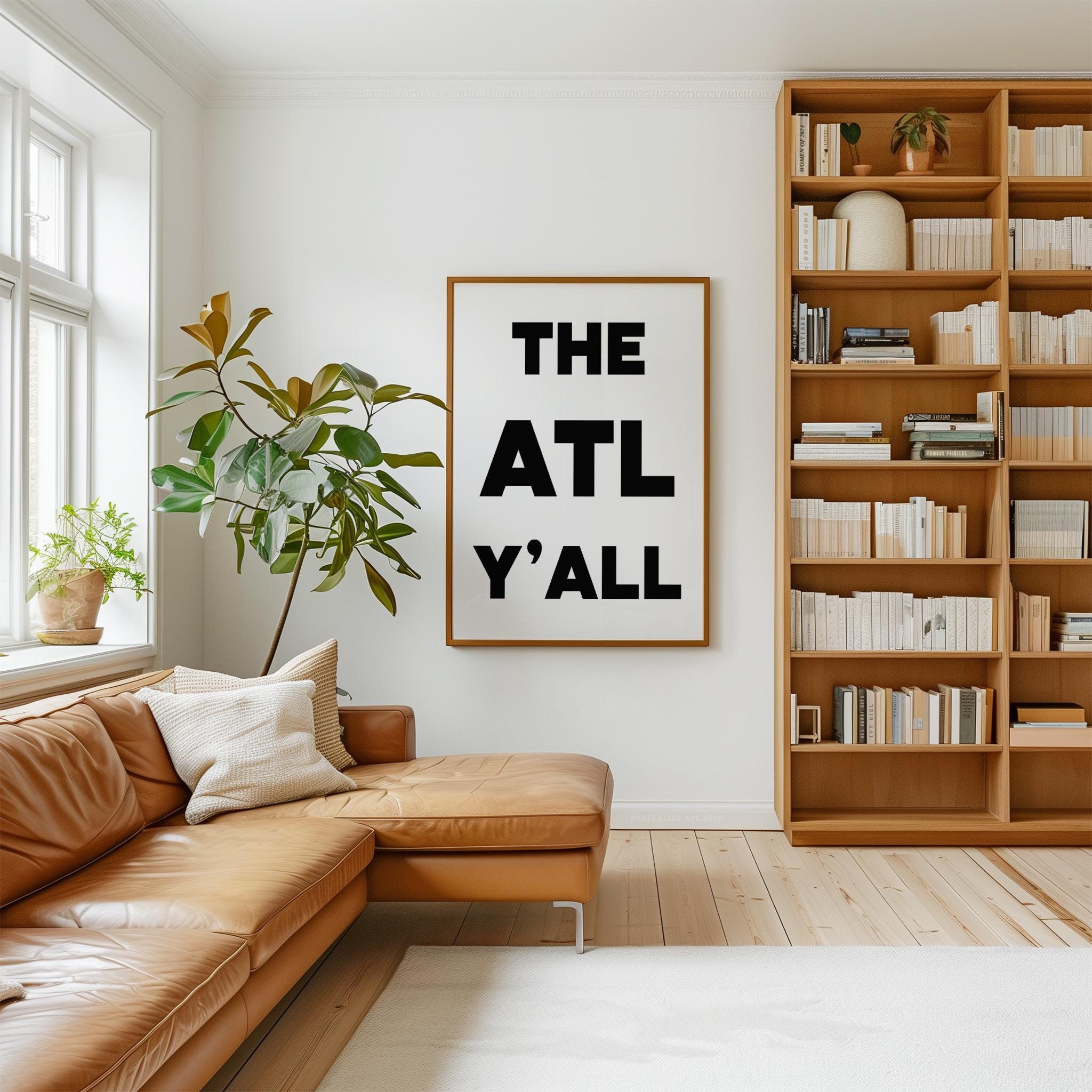 The ATL Y'all Minimalist Typography Art Print • Atlanta, Georgia - Image 6