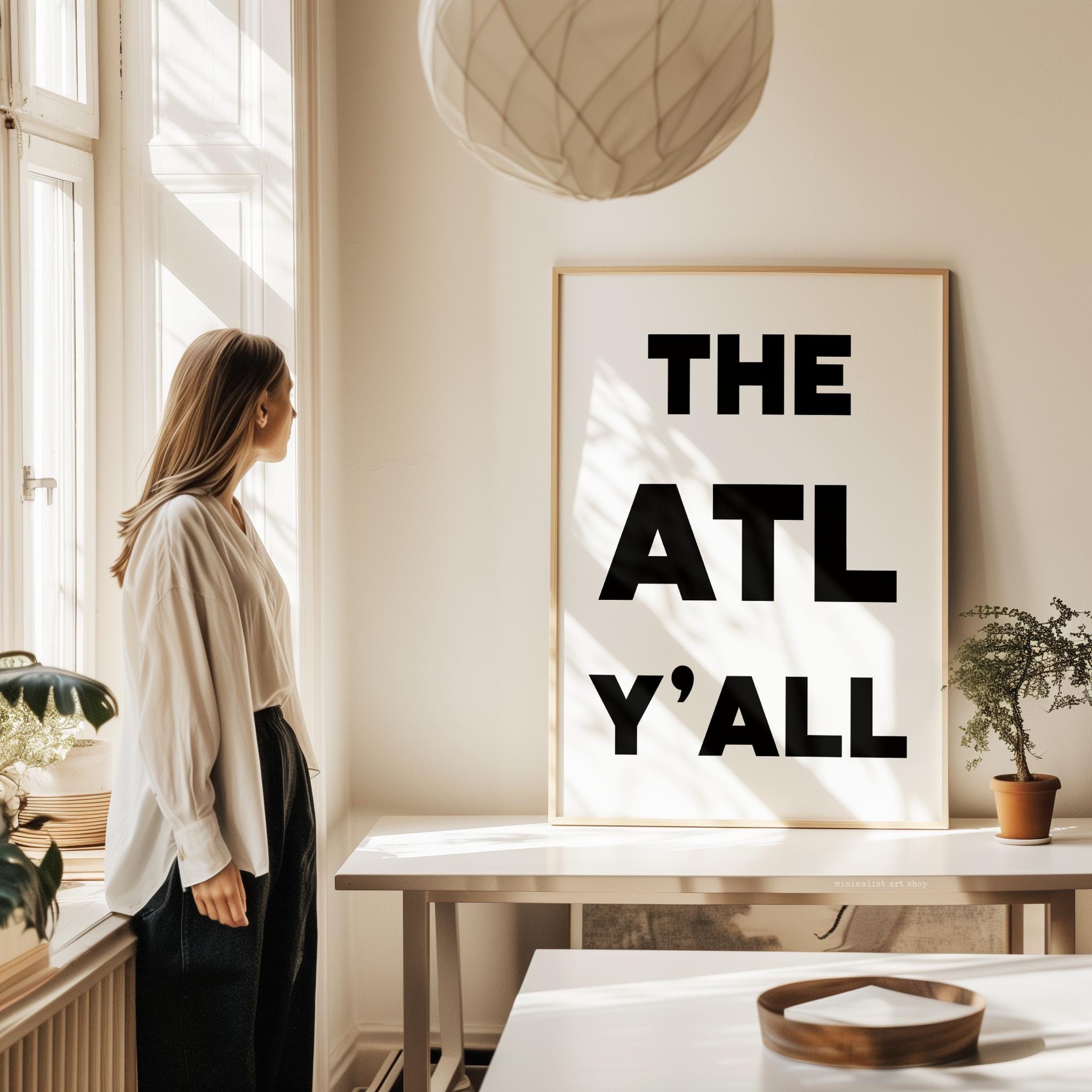 The ATL Y'all Minimalist Typography Art Print • Atlanta, Georgia - Image 5