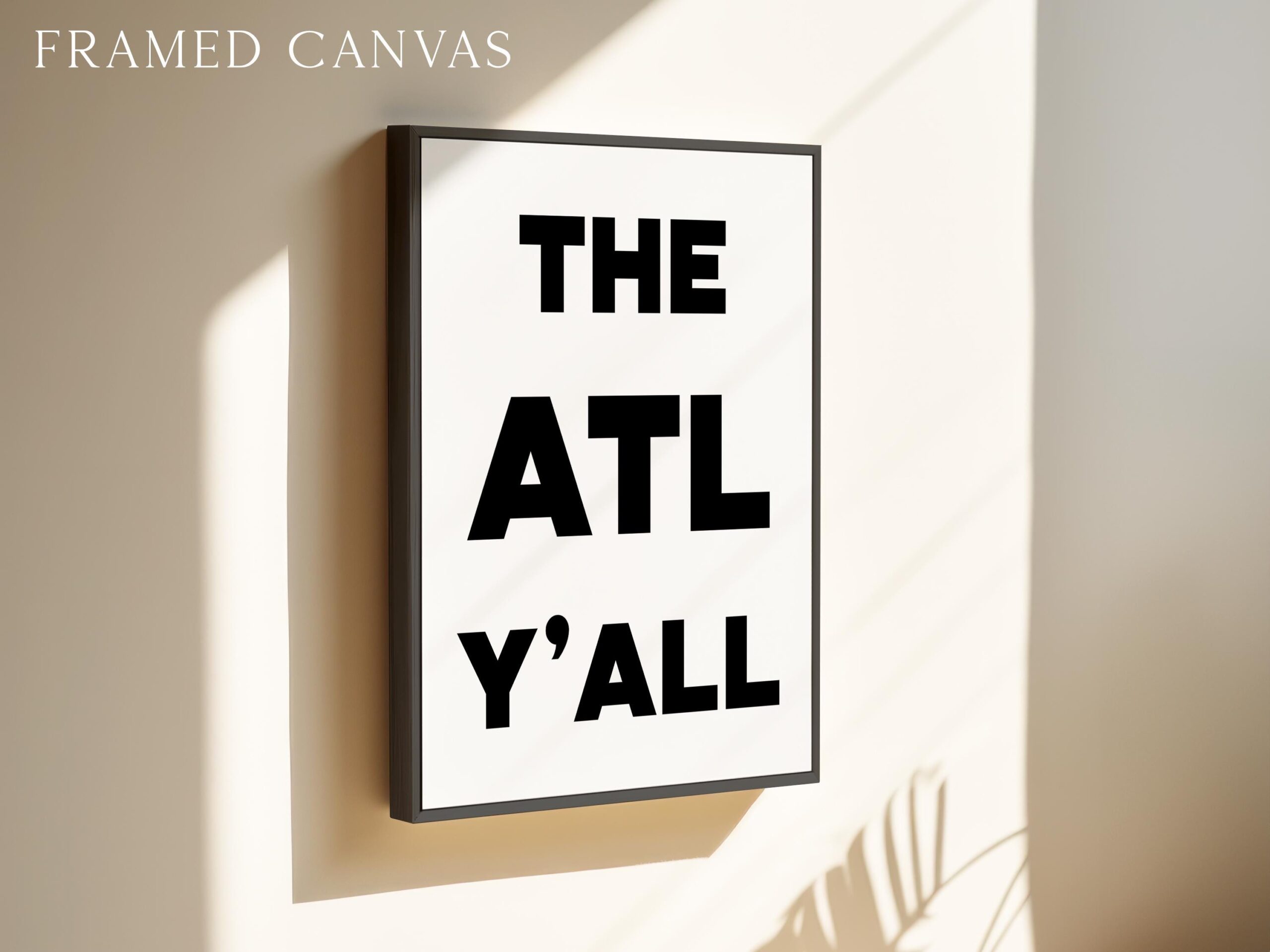 The ATL Y'all Minimalist Typography Art Print • Atlanta, Georgia - Image 3