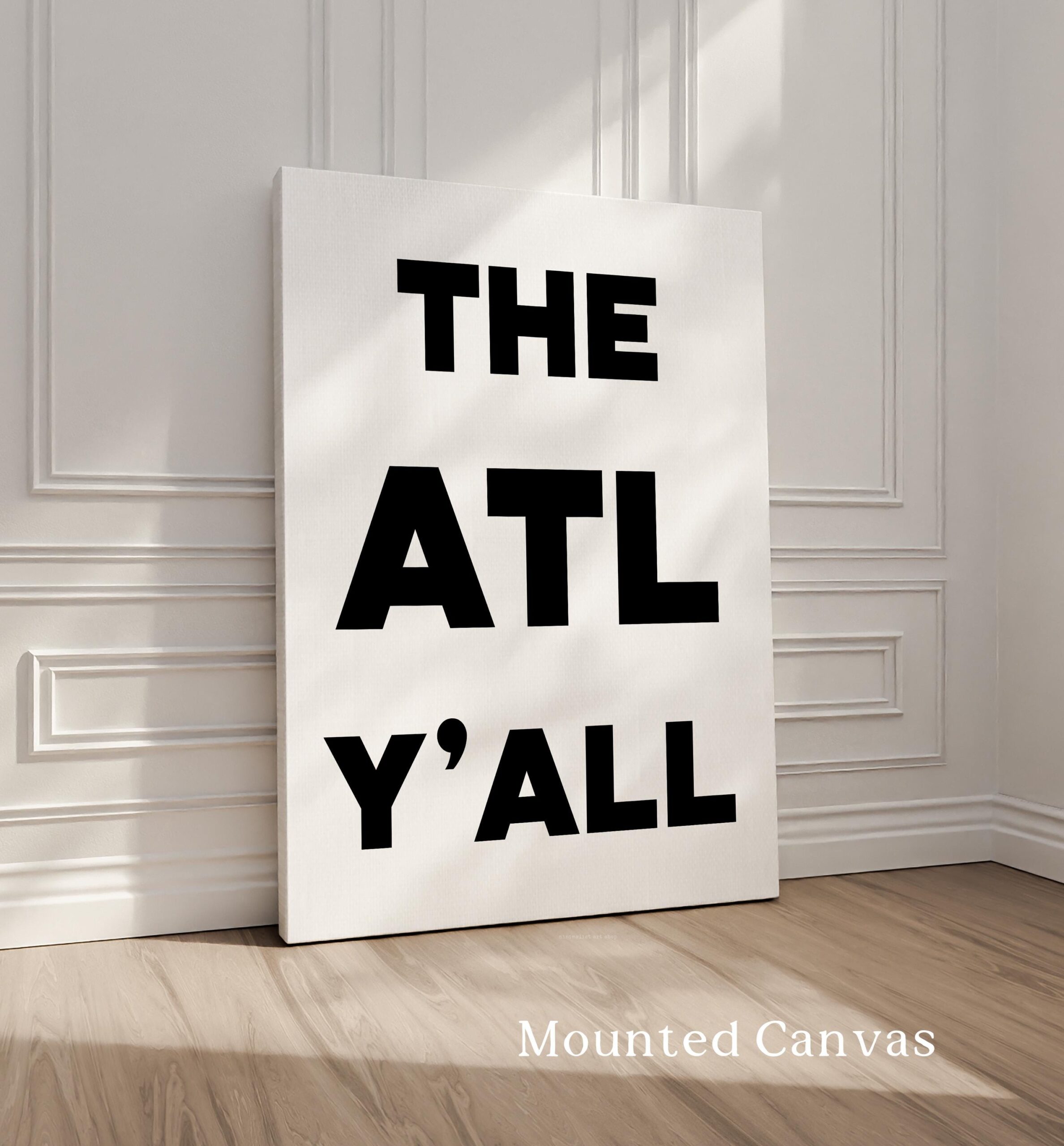 The ATL Y'all Minimalist Typography Art Print • Atlanta, Georgia - Image 2