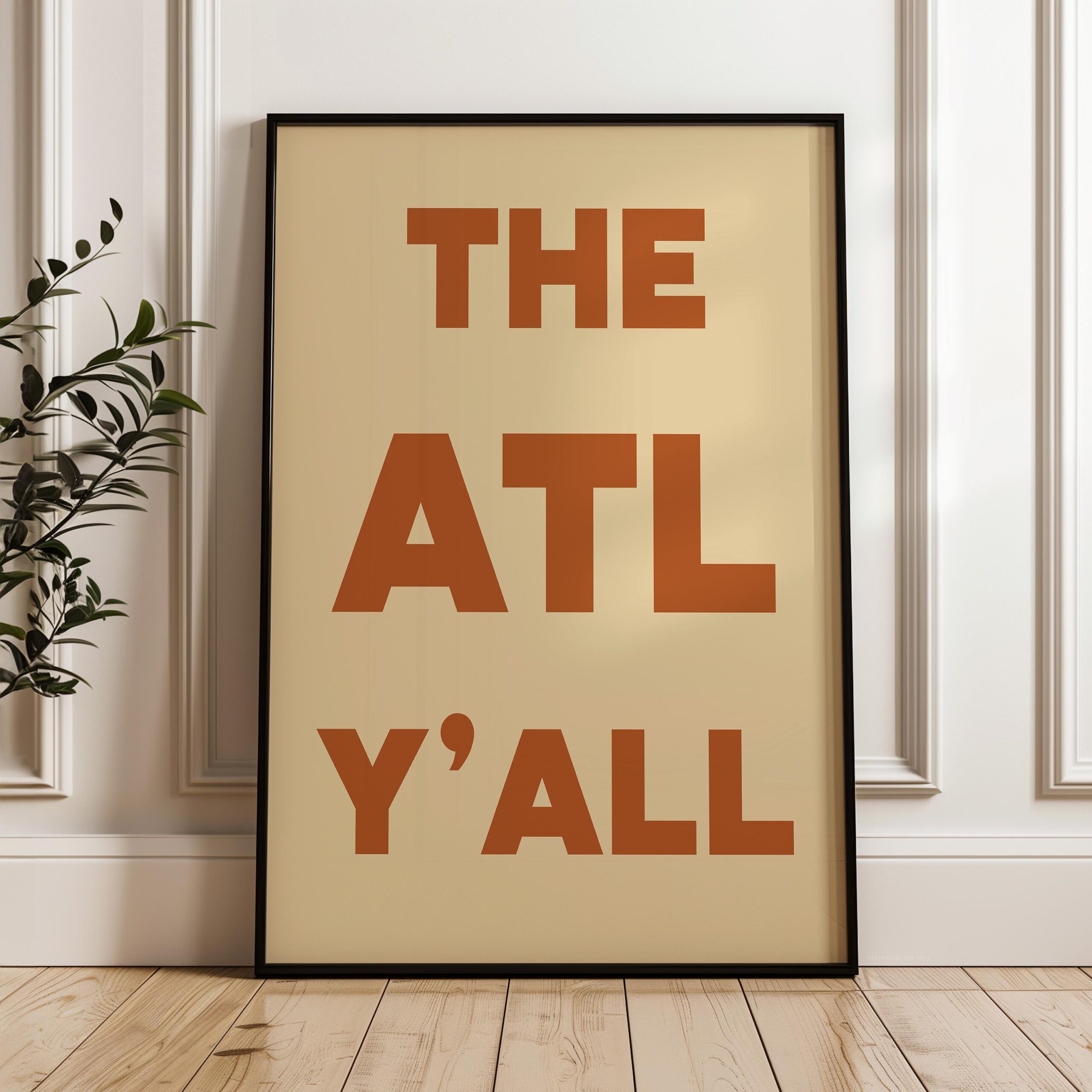 The ATL Y'all Minimalist Typography Art Print • Atlanta, Georgia • ATL • History • Culture • Mid-Century - Image 7