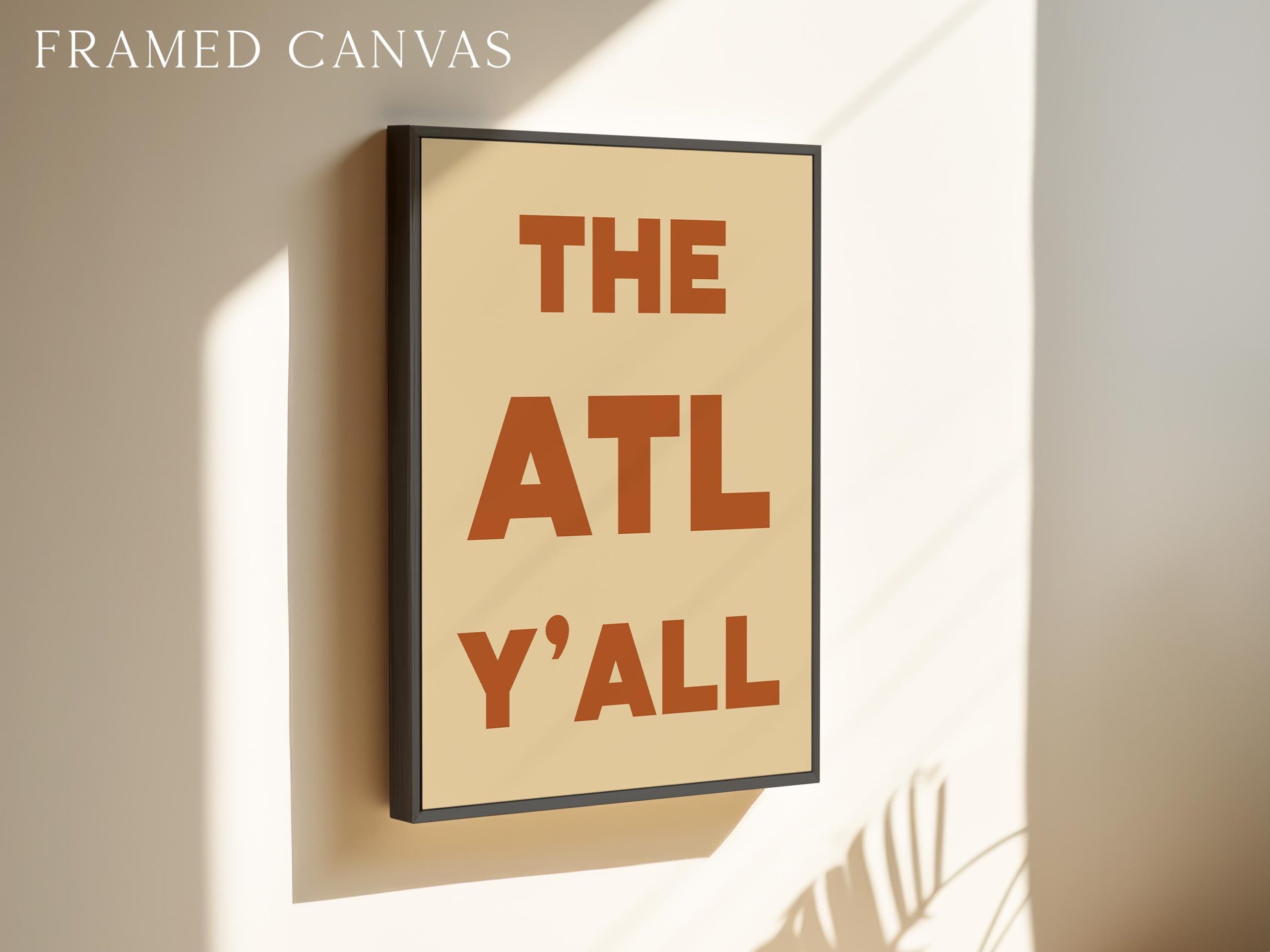 The ATL Y'all Minimalist Typography Art Print • Atlanta, Georgia • ATL • History • Culture • Mid-Century - Image 3
