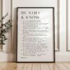 Be Still & Know • Be still, and know that I am God. • Psalm 46 1-11  • Typography Art Print