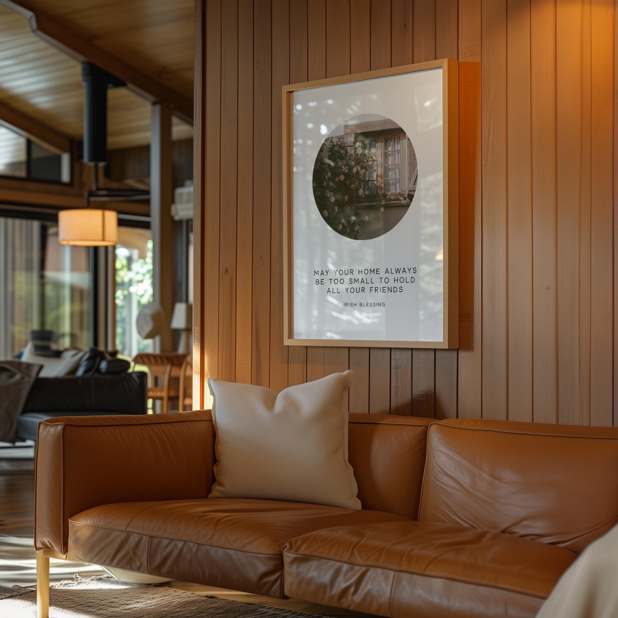 May Your Home Always Be Too Small To Hold All Your Friends • Irish Blessing • Typography Photo Print • Housewarming Gift - Image 5