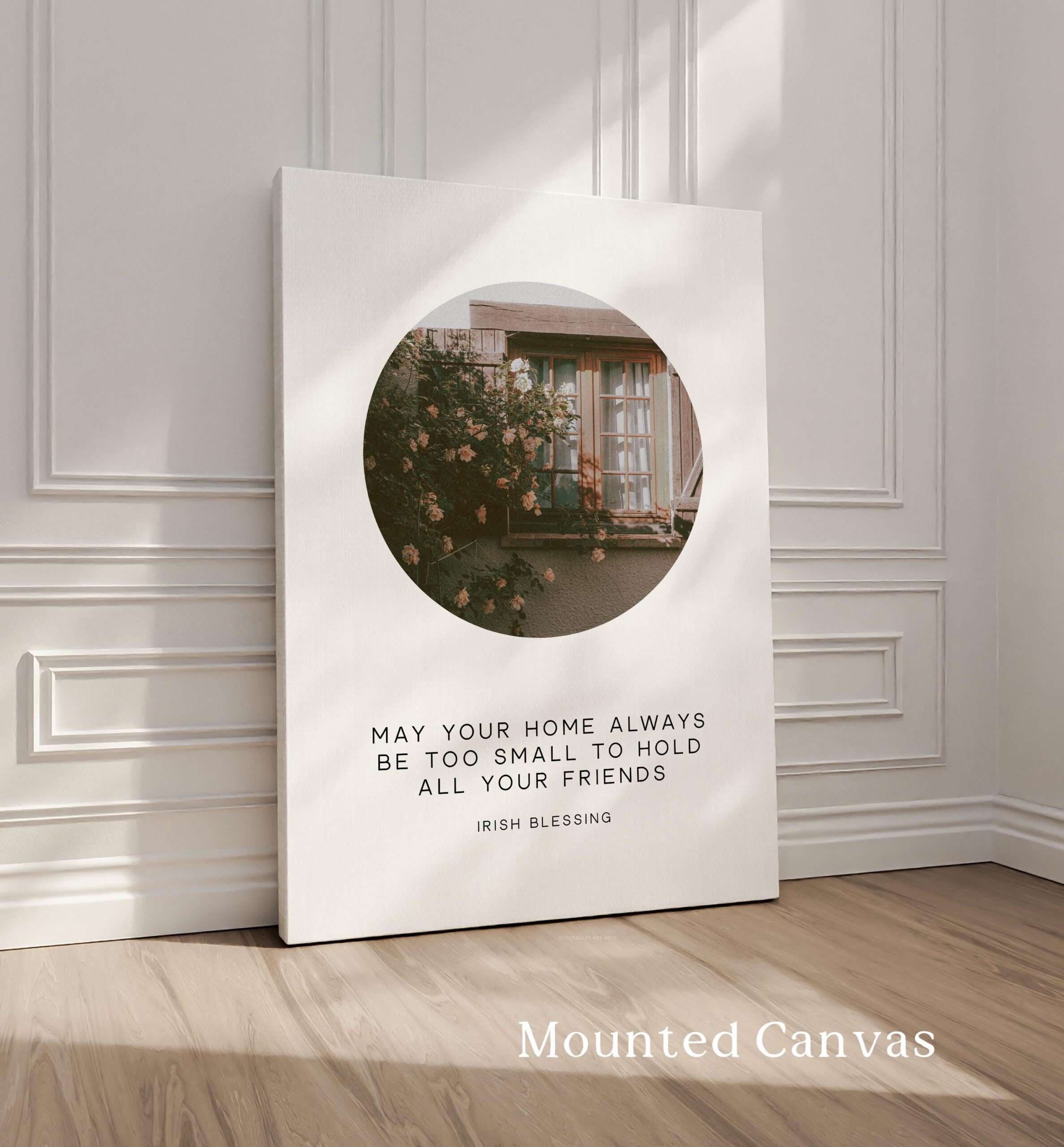 May Your Home Always Be Too Small To Hold All Your Friends • Irish Blessing • Typography Photo Print • Housewarming Gift - Image 2