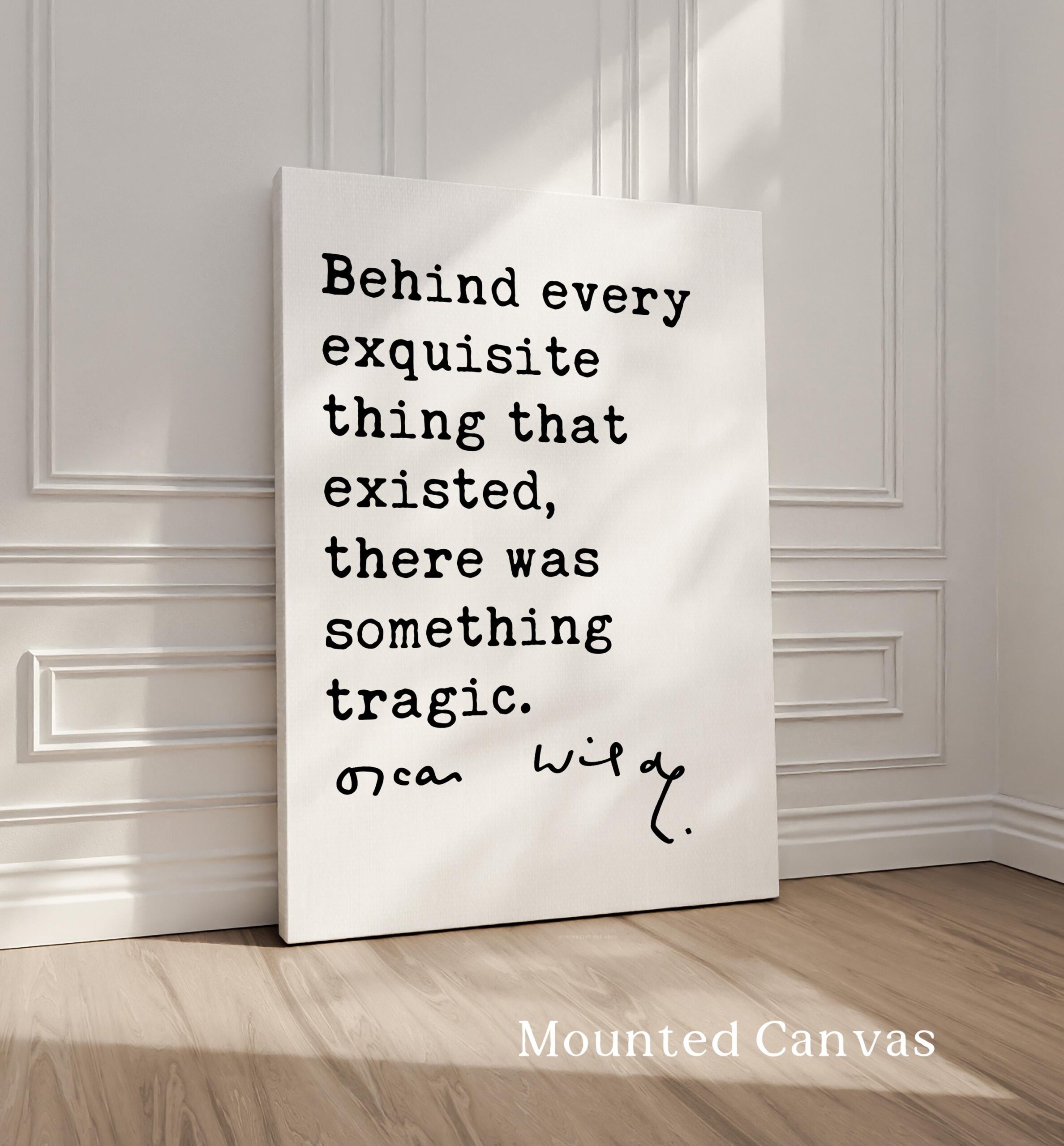 Behind every exquisite thing that existed, there was something tragic. • Oscar Wilde Quote • The Picture of Dorian Gray • Art Print (1891) - Image 2