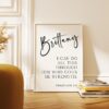 Philippians 4:13, I can do all this through him who gives me strength. Personalized Typography Art Print • Christian • Faith