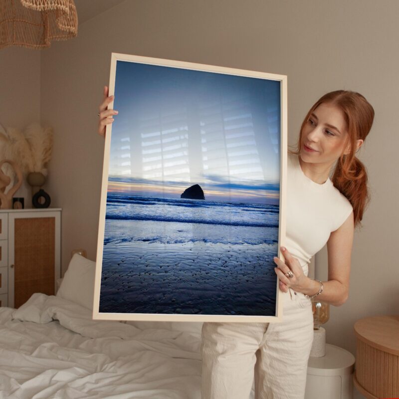 Oregon Coast Wall Art – Cape Kiwanda Pacific City Sunset Photography Print – Coastal Beach Ocean Seascape Fine Art by Jessie Dysart - Image 4