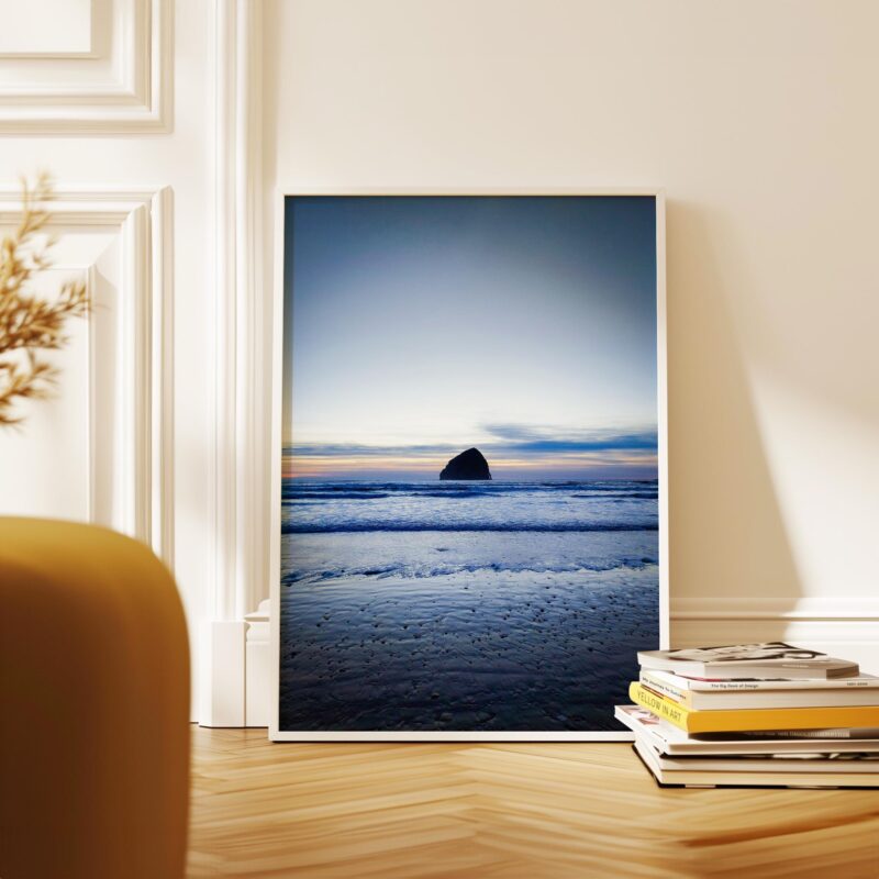 Oregon Coast Wall Art – Cape Kiwanda Pacific City Sunset Photography Print – Coastal Beach Ocean Seascape Fine Art by Jessie Dysart