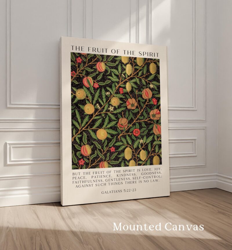 Fruit of the Spirit •  But the fruit of the Spirit is love, joy, peace, patience, kindness • Galatians 5:22-23 • Typography Art Print - Image 2