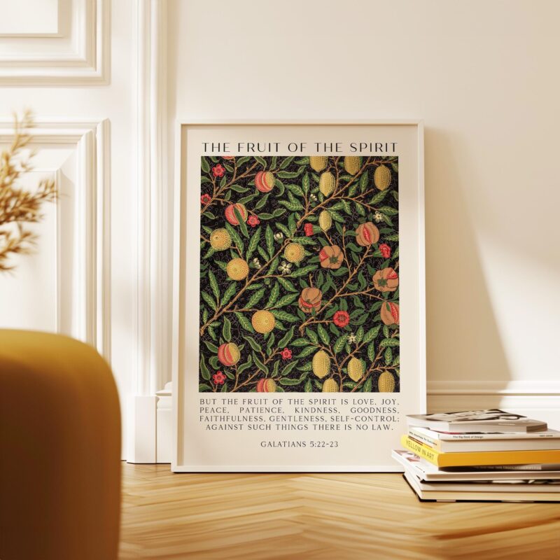 Fruit of the Spirit •  But the fruit of the Spirit is love, joy, peace, patience, kindness • Galatians 5:22-23 • Typography Art Print - Image 6