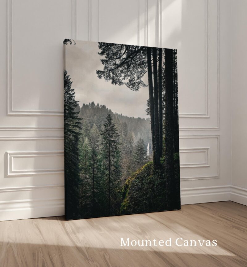 Silver Falls State Park Wall Art – Oregon Forest Photography Print – Moody Waterfall Landscape Décor, Pacific Northwest Nature Photo - Image 2