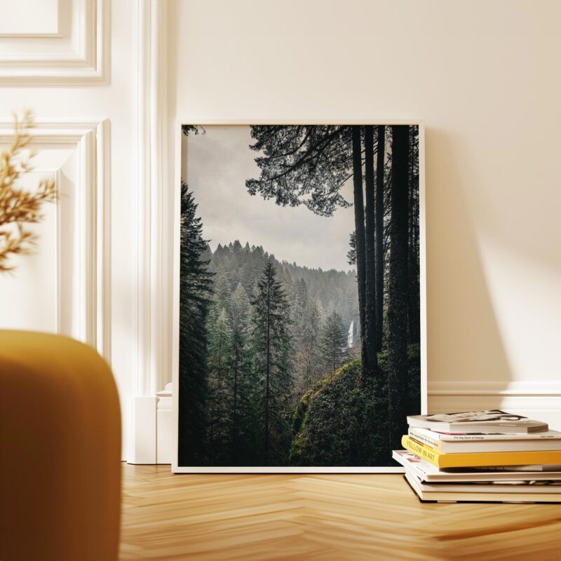 Silver Falls State Park Wall Art – Oregon Forest Photography Print – Moody Waterfall Landscape Décor, Pacific Northwest Nature Photo - Image 8