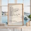 It is so beautiful, so exciting, this love, that I tremble on the verge of it. - Virginia Woolf Quote, To the Lighthouse, Typography Print