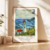 Heceta Head Lighthouse Wall Art: Oregon Coast Seascape - Van Gogh Inspired