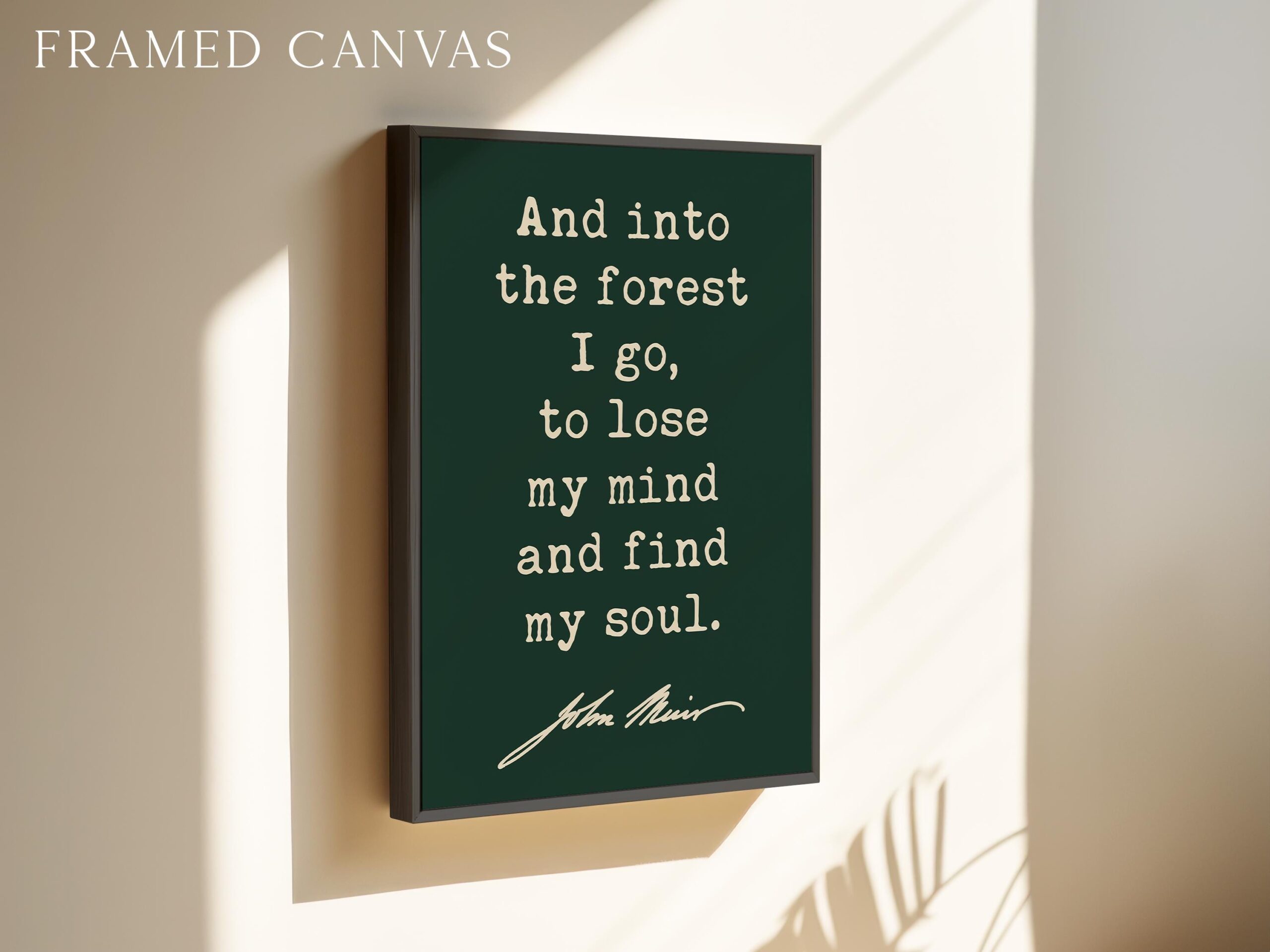 And Into the Forest I Go • John Muir Quote • Typography Art Print • Nature Lover - Image 3