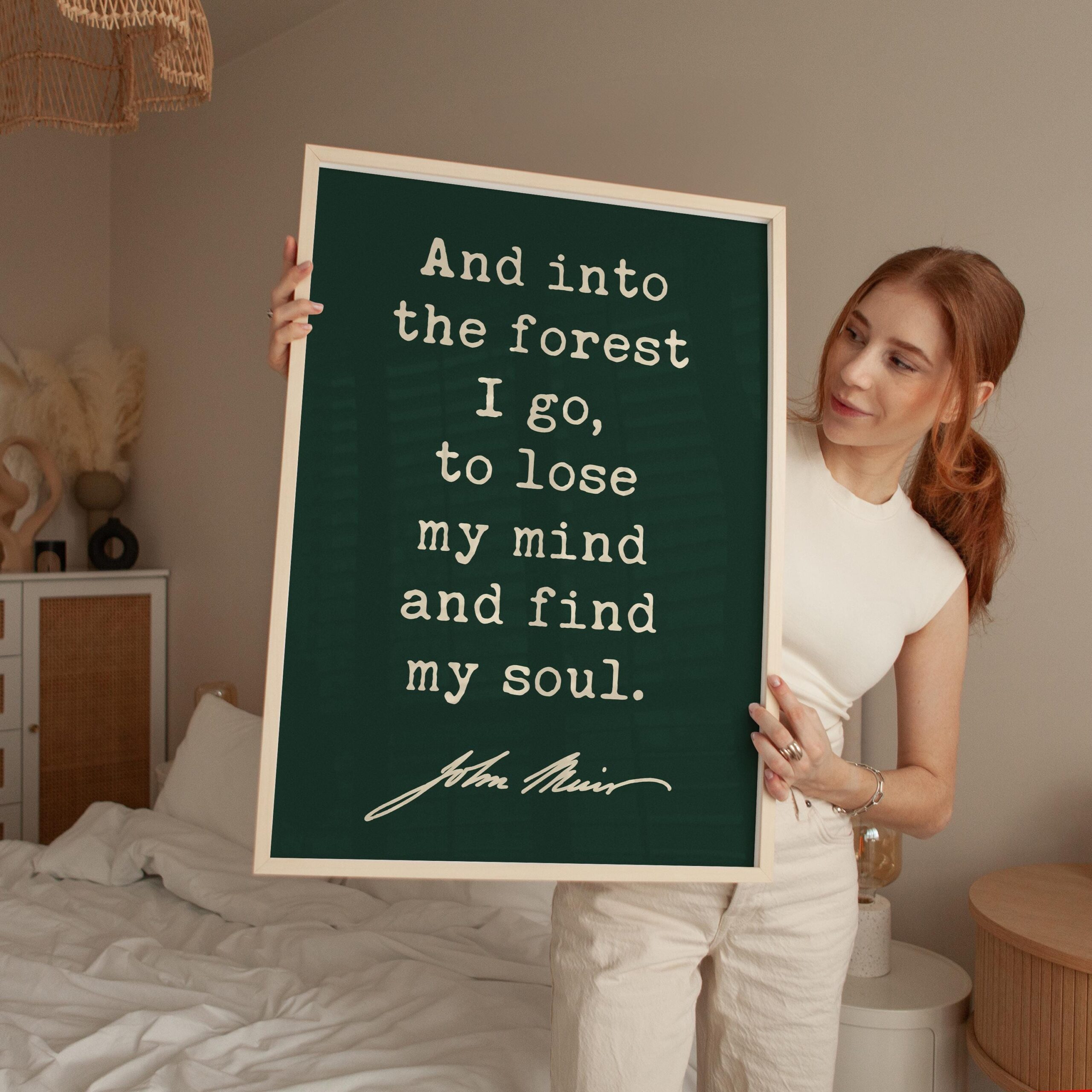 And Into the Forest I Go • John Muir Quote • Typography Art Print • Nature Lover - Image 5