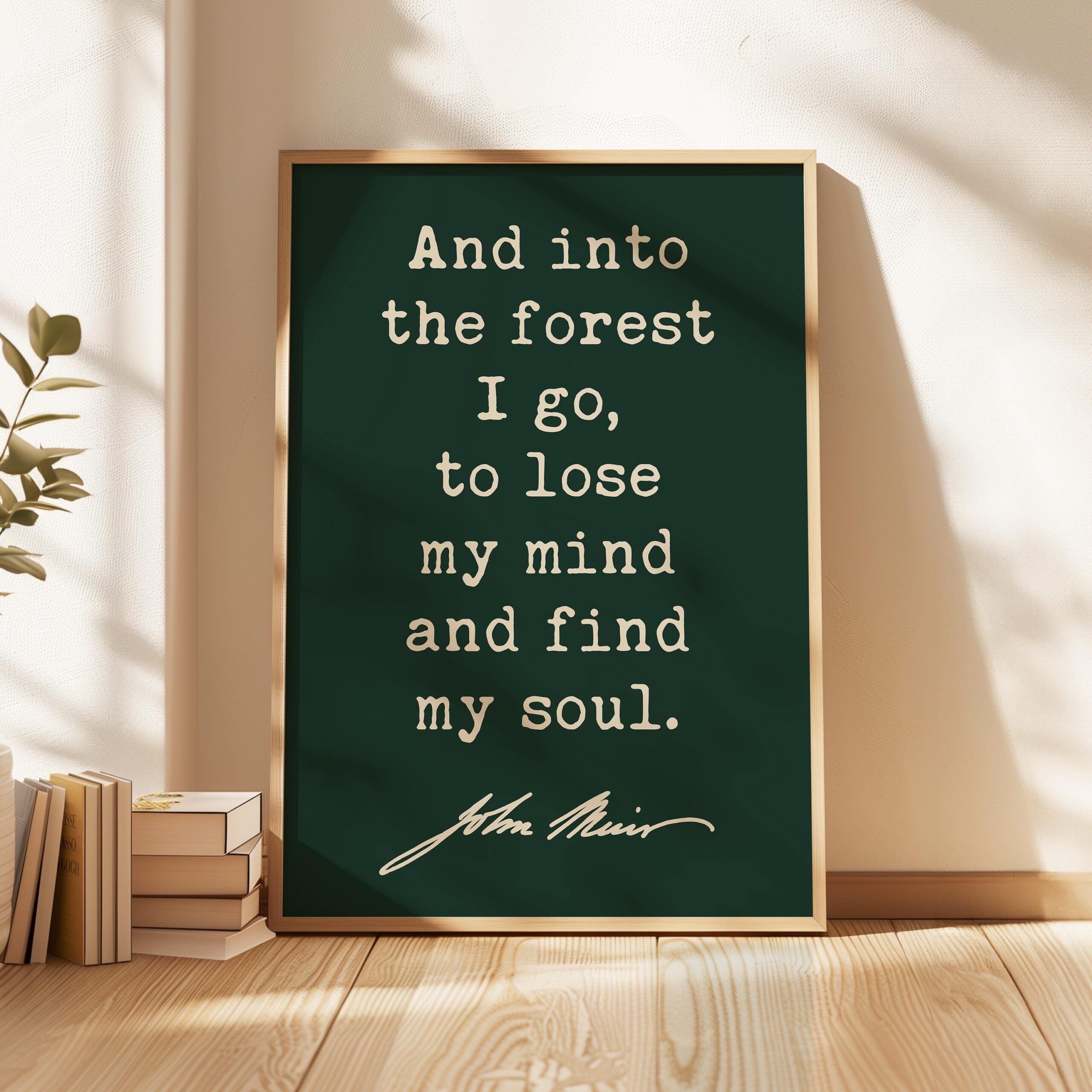 And Into the Forest I Go • John Muir Quote • Typography Art Print • Nature Lover - Image 6
