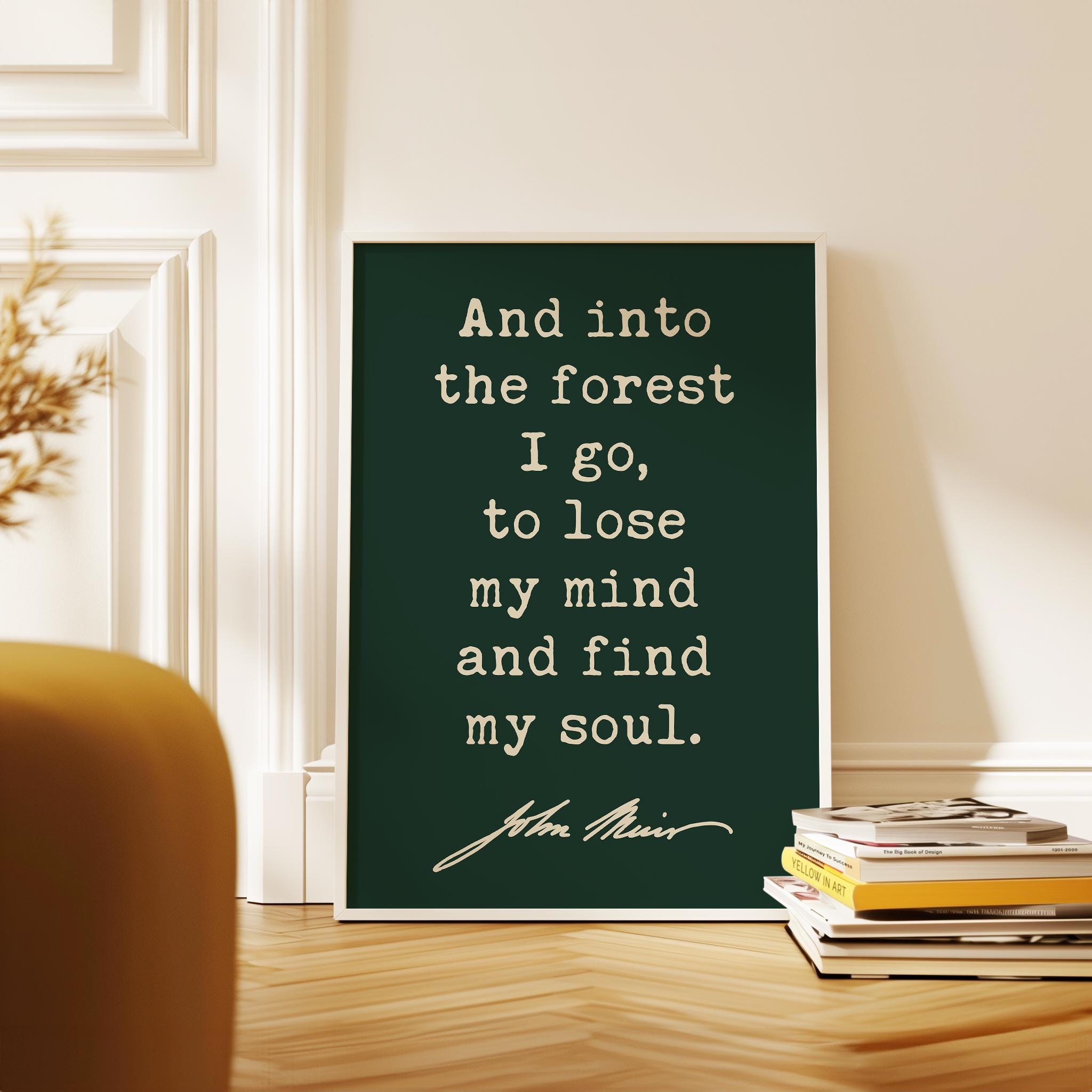 And Into the Forest I Go • John Muir Quote • Typography Art Print • Nature Lover - Image 8