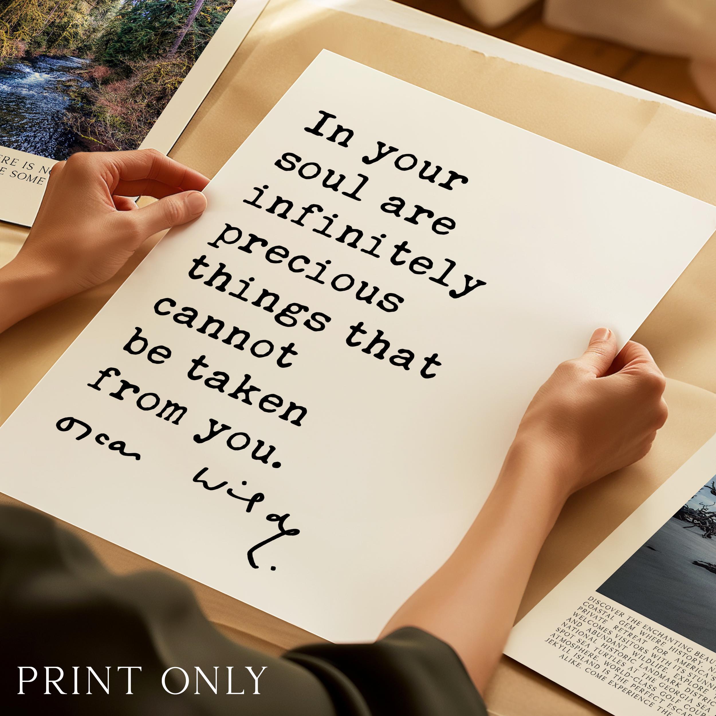 In Your Soul • Oscar Wilde Quote • Typography Wall Art Print - Image 4