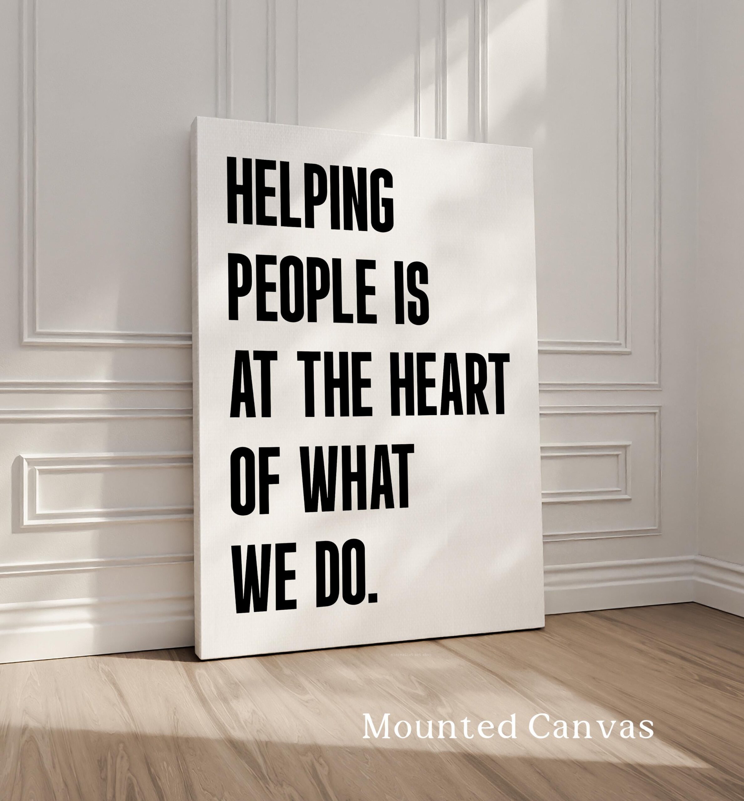 Motivational Office Wall Art • Helping People Quote Print • Minimalist Typography • Business Decor - Image 2