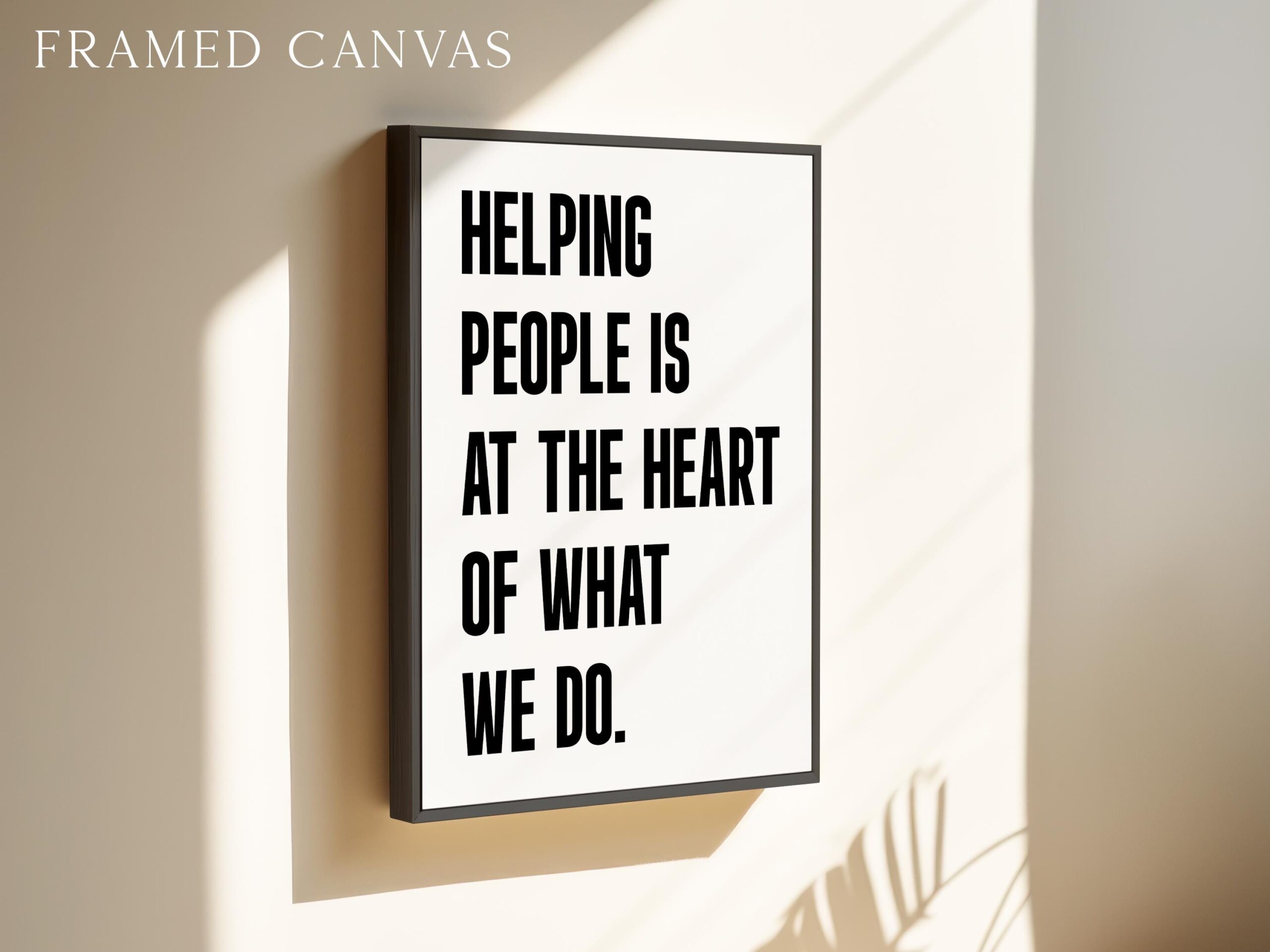 Motivational Office Wall Art • Helping People Quote Print • Minimalist Typography • Business Decor - Image 3