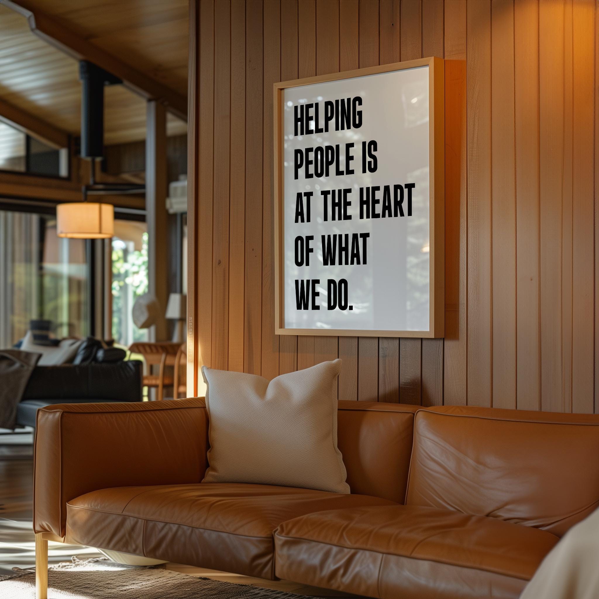 Motivational Office Wall Art • Helping People Quote Print • Minimalist Typography • Business Decor - Image 10