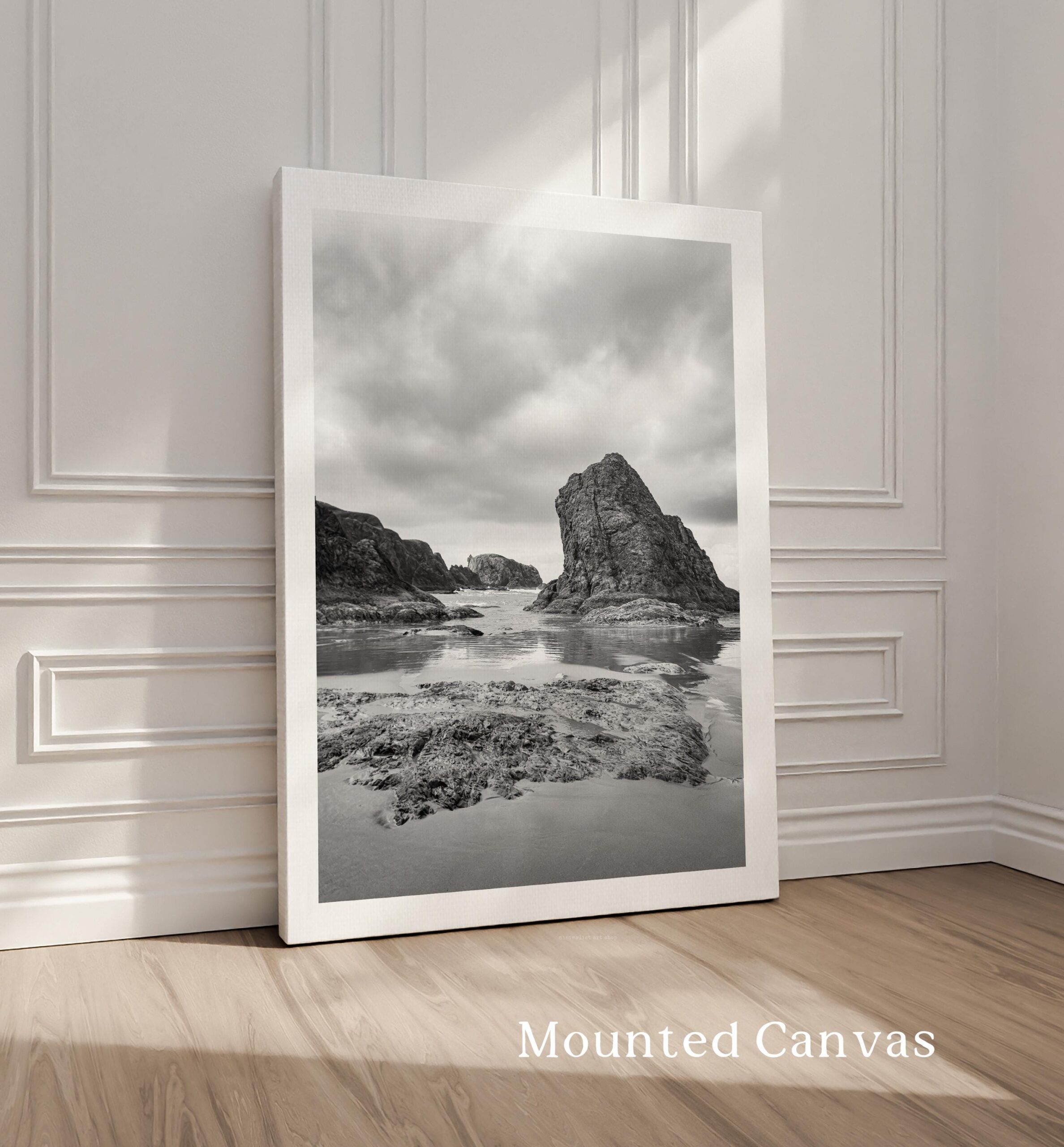 Bandon Beach Black White Photo Print Oregon Coast • Wall Art Moody • Photography Jessie Dysart - Image 2