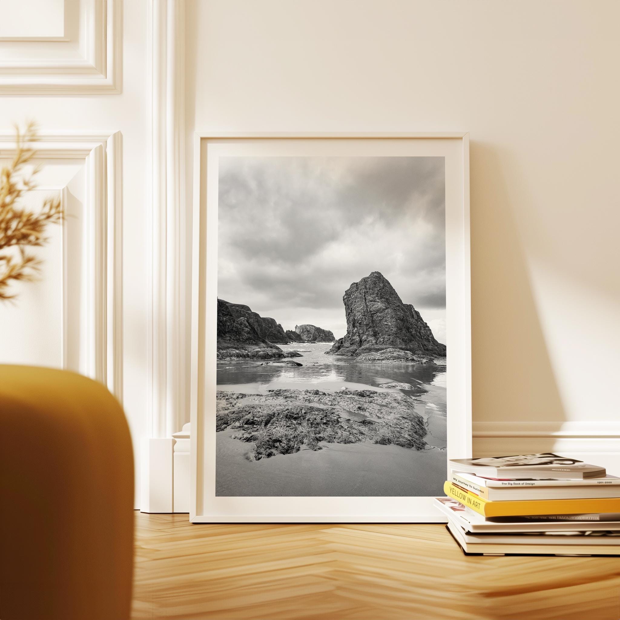 Bandon Beach Black White Photo Print Oregon Coast • Wall Art Moody • Photography Jessie Dysart - Image 6