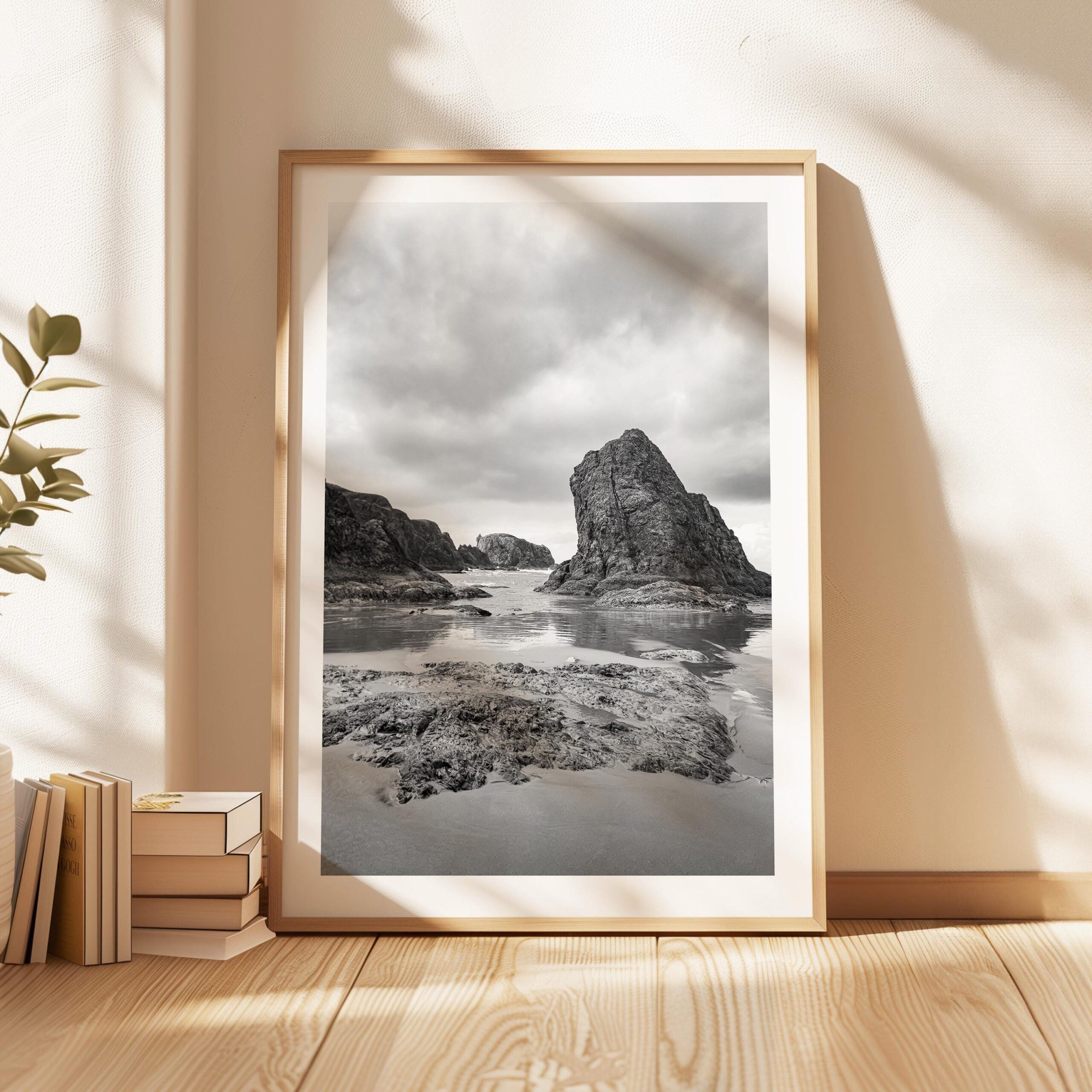 Bandon Beach Black White Photo Print Oregon Coast • Wall Art Moody • Photography Jessie Dysart - Image 7