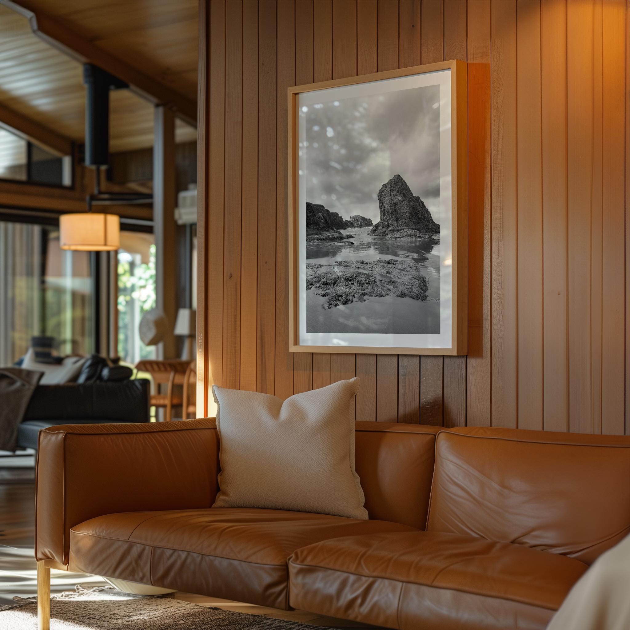 Bandon Beach Black White Photo Print Oregon Coast • Wall Art Moody • Photography Jessie Dysart - Image 11