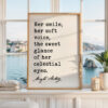 Her Smile Her Soft Voice Art Print, Mary Shelley Frankenstein Quote, Romantic Decor
