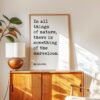 Aristotle Quote Print, In All Things Of Nature, Typography Wall Art, Philosophy Decor